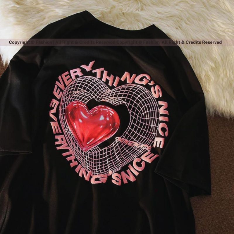 Premium Quality "Everything Love" Women's Oversized T-Shirt – Stylish & Comfortable Tee - Image 4