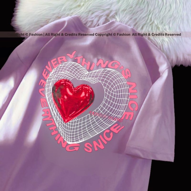 Premium Quality "Everything Love" Women's Oversized T-Shirt – Stylish & Comfortable Tee - Image 2