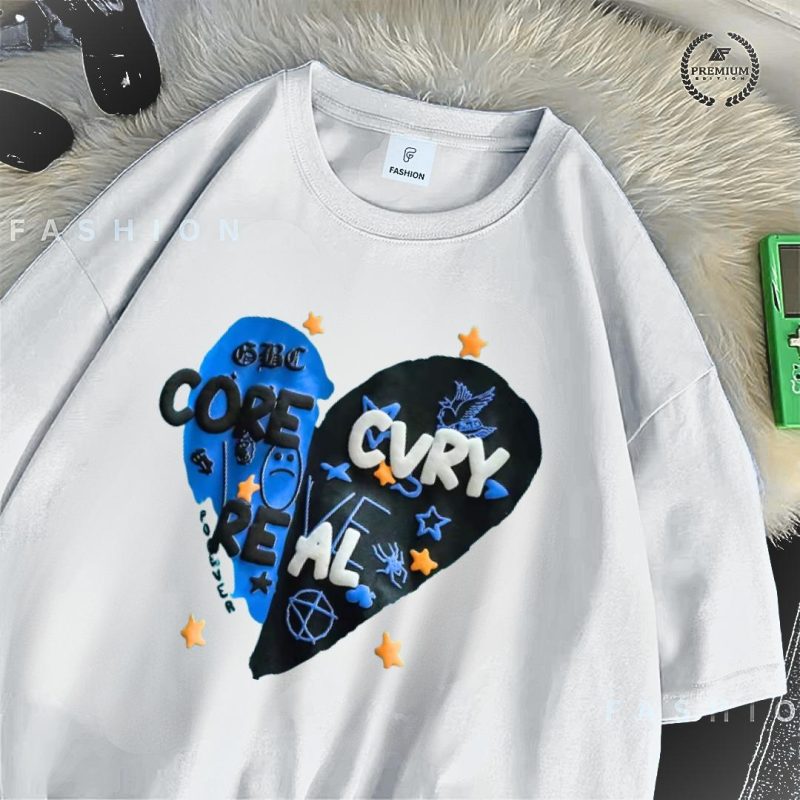 Women’s Oversized Droop Shoulder “REAL” T-Shirt – Casual & Trendy Tee - Image 3