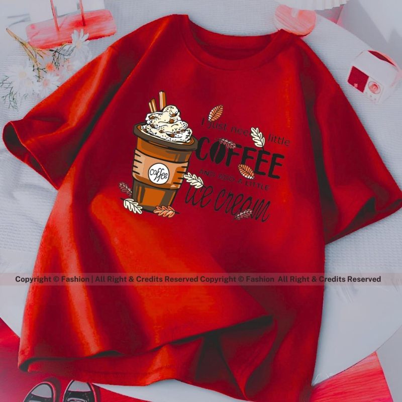 Coffee  – Oversized Women’s Drop Shoulder T-Shirt | Trendy & Comfortable